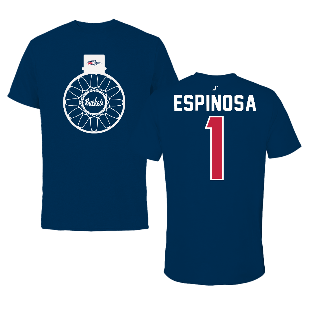 Metropolitan State University of Denver Basketball Navy Buckets Performance Tee - #1 Mikylah Espinosa