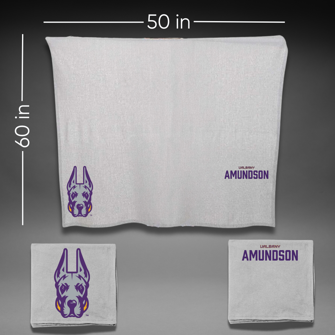 University at Albany Dance Gray Blanket - Isabella Amundson