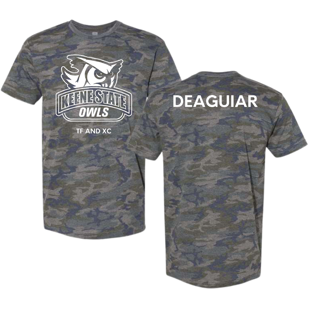 Keene State College TF and XC Vintage Camo Tee - Jonathan DeAguiar