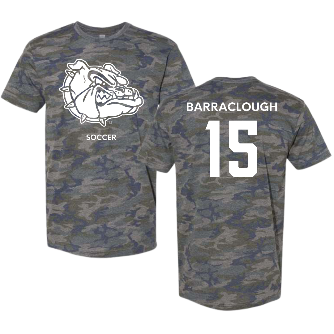 Gonzaga University Soccer (W) Vintage Camo Tee - #15 Taryn Barraclough