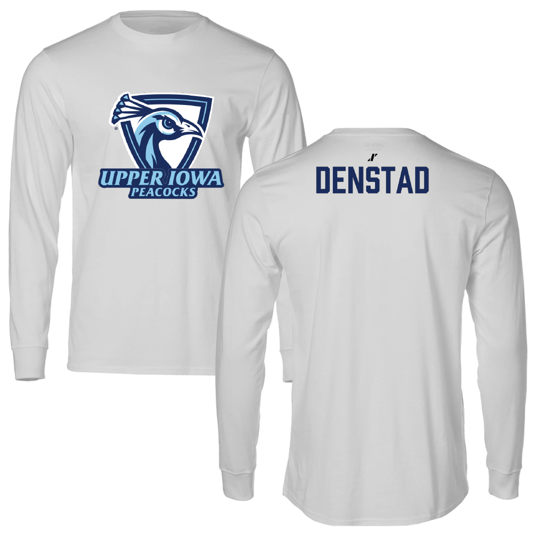 Upper Iowa University Wrestling (M) Light Gray Performance Long Sleeve - Owen Denstad