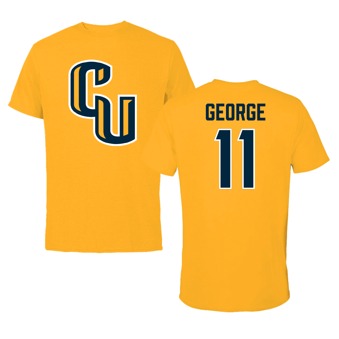 Cedarville University Baseball Gold Tee - #11 Micah George