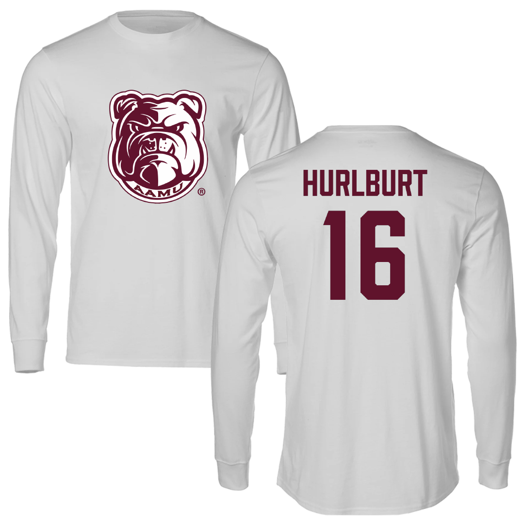 Alabama A&M University Baseball Light Gray Long Sleeve - #16 Evan Hurlburt