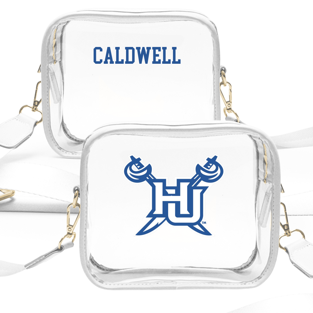 Hampton University TF and XC White Clear Stadium Bag - Victoria Caldwell