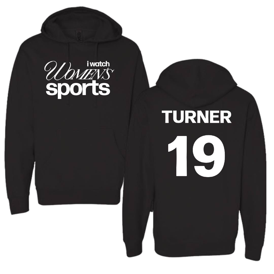 Whitworth University Lacrosse Black WHM Hoodie - #19 Kenison Turner