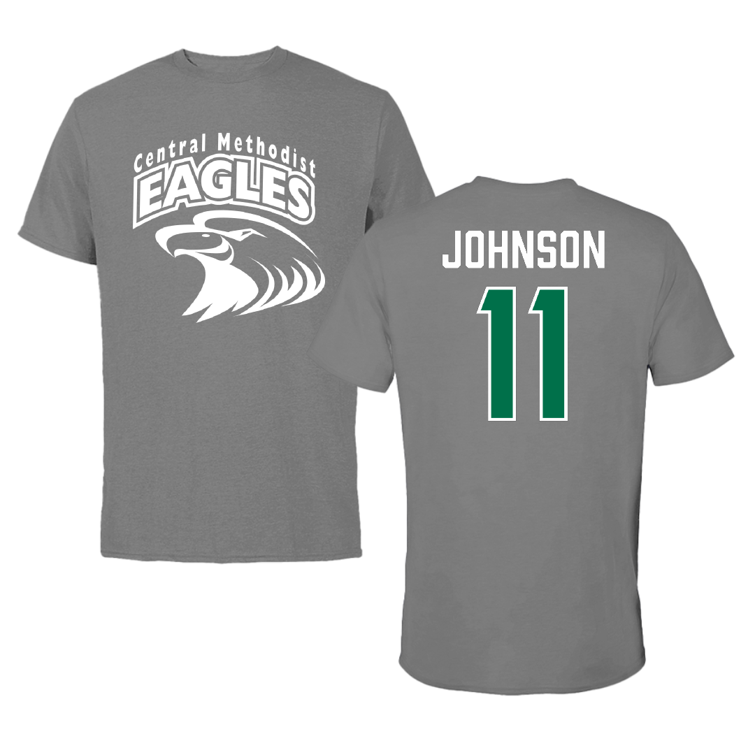 Central Methodist University Basketball (W) Dark Gray Tee - #11 Makayla Johnson