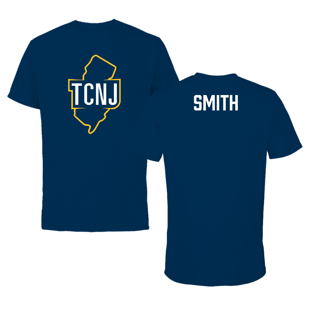The College of New Jersey TF and XC Navy State Tee - Tyler Smith