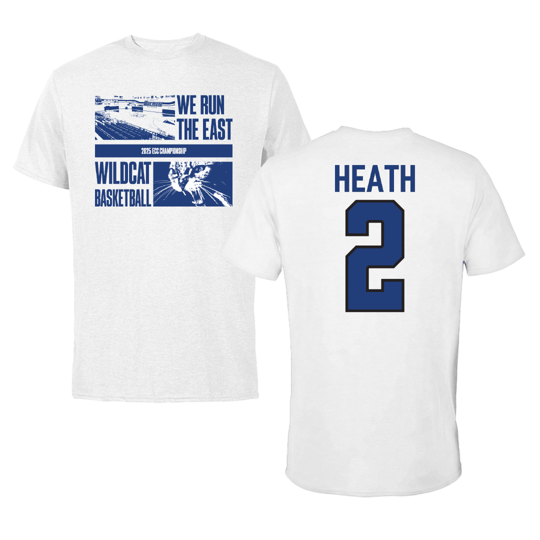 Daemen University Basketball White We Run the East Tee - #2 Ryan Heath