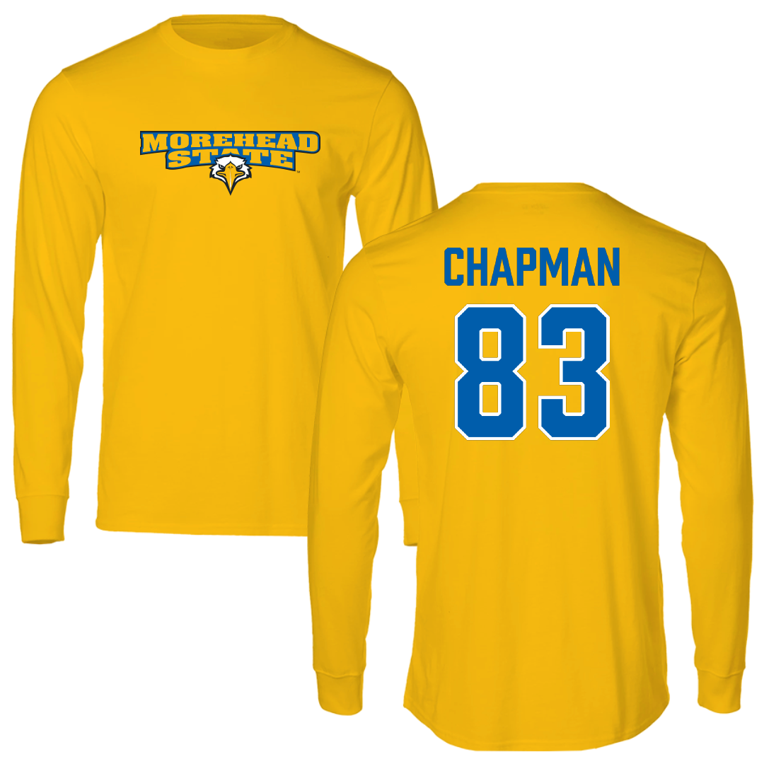 Morehead State University Football Gold Long Sleeve - #83 Josh Chapman