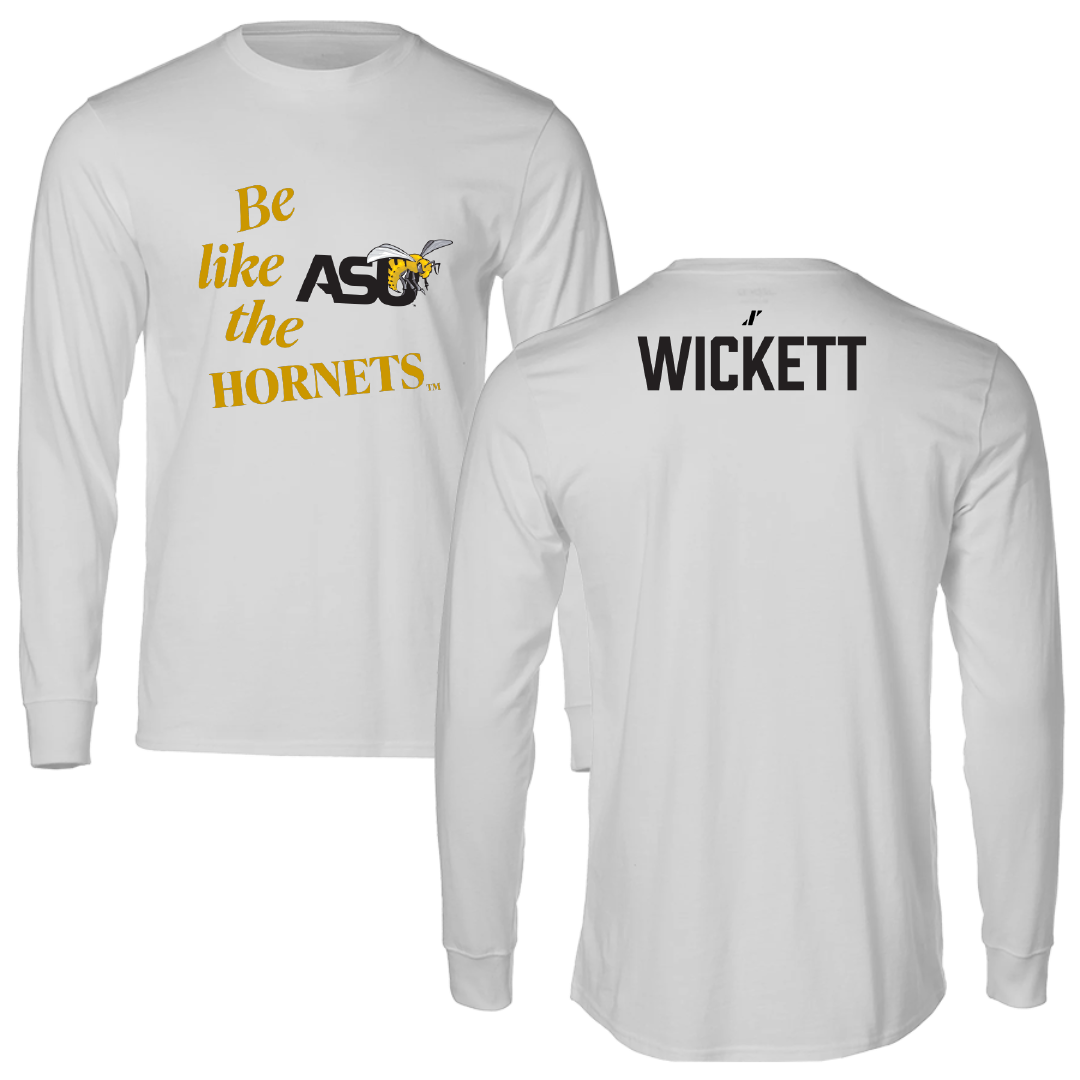 Alabama State University TF and XC Light Gray Be Like Us Performance Long Sleeve - Taliah Wickett