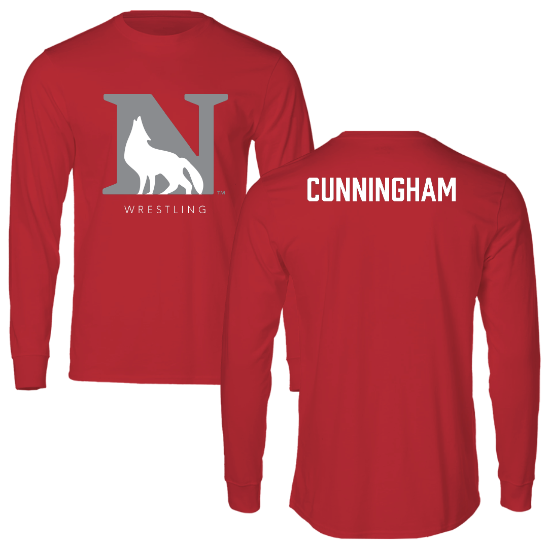Newberry College Wrestling (M) Red Long Sleeve - Johnny Cunningham