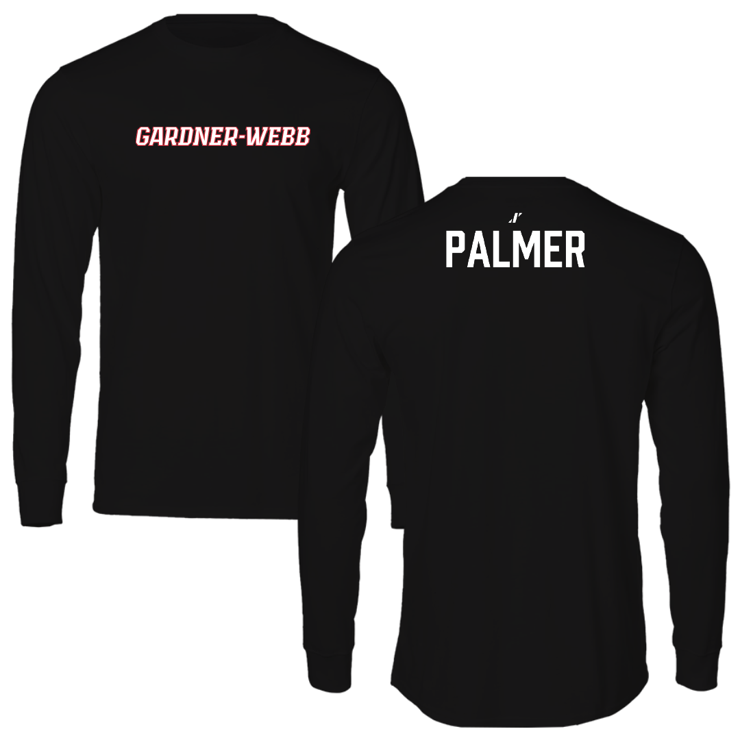 Gardner-Webb University Wrestling (M) Black Performance Long Sleeve - James Palmer