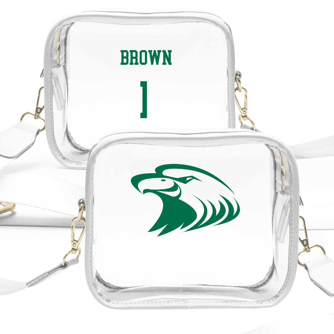 Central Methodist University Basketball (M) White Clear Stadium Bag - #1 Seth Brown