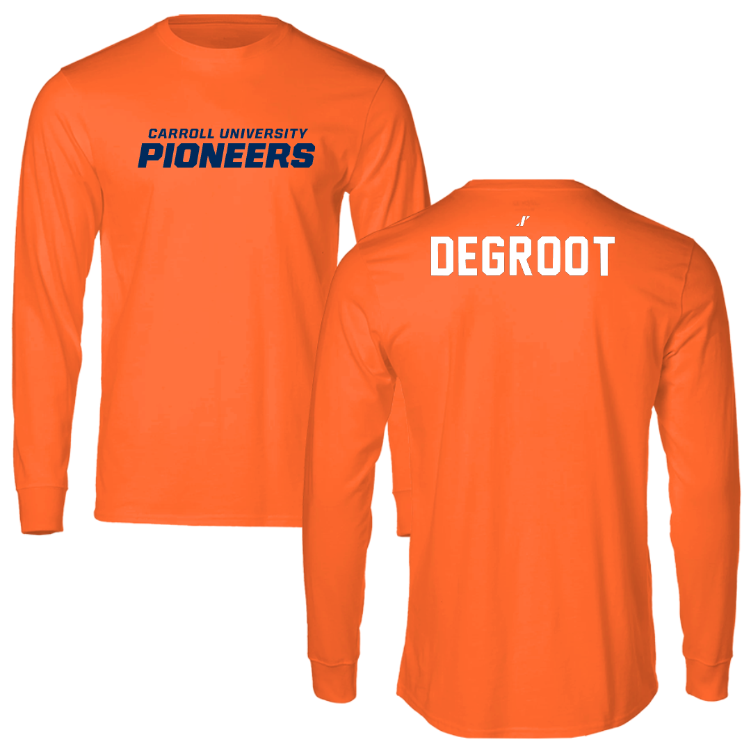 Carroll University Tennis Orange Long Sleeve - Greyson DeGroot