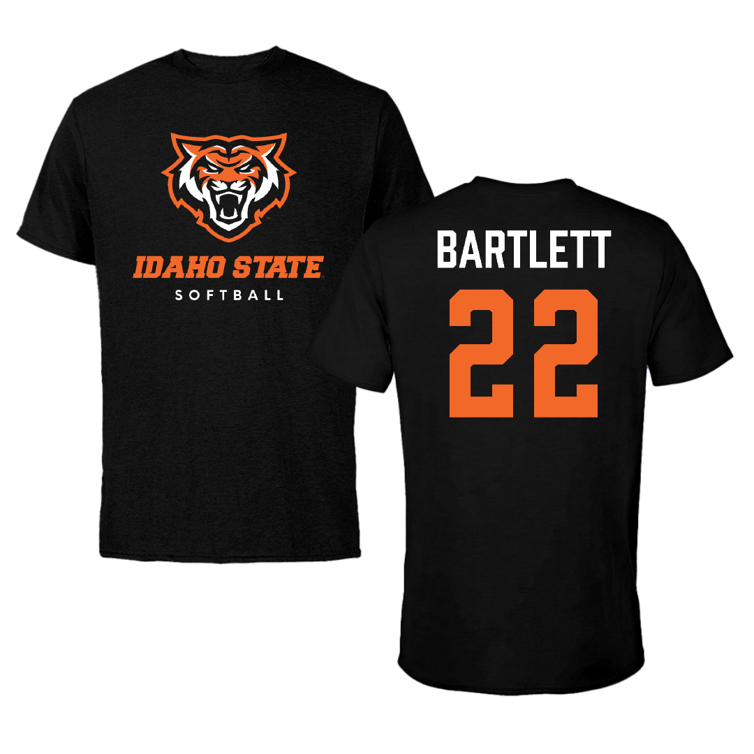 Idaho State University Softball Black Performance Tee - #22 Mya Bartlett