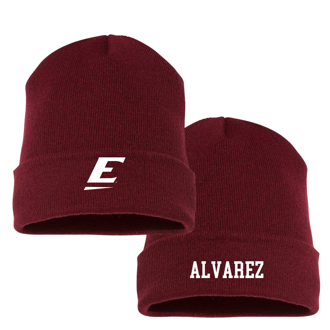 Eastern Kentucky University Baseball Maroon Beanie - #14 Luis Alvarez