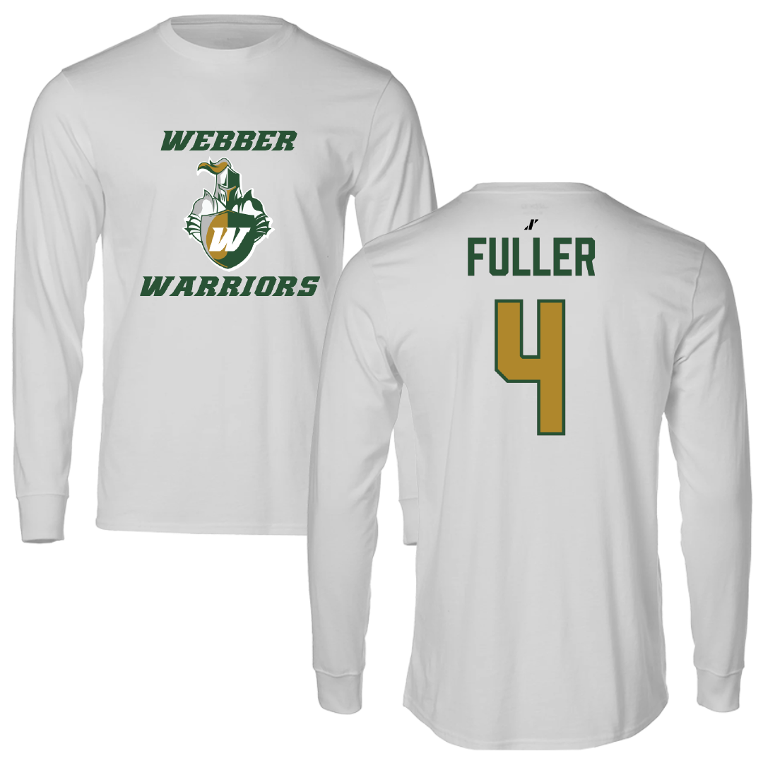 Webber International University Football Light Gray Long Sleeve - #4 Anthony Fuller
