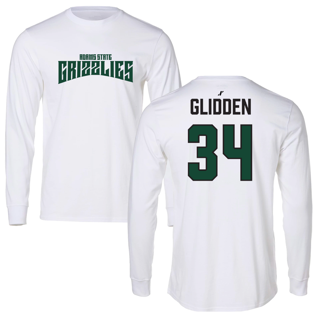 Adams State University Lacrosse (M) White Classic Long Sleeve - #34 Austin Glidden
