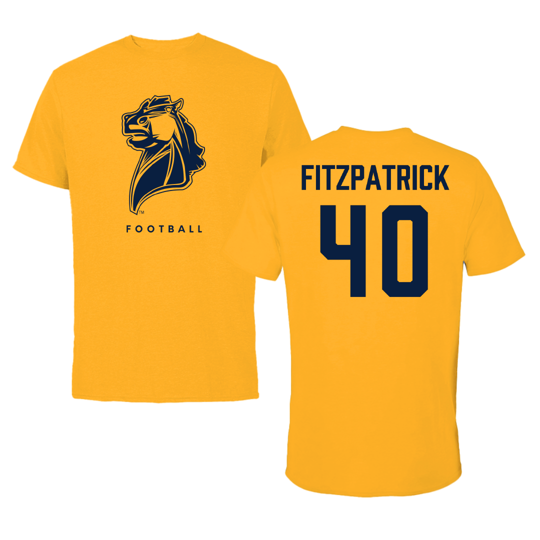 University of Central Oklahoma Football Gold Tee - #40 Christopher Fitzpatrick