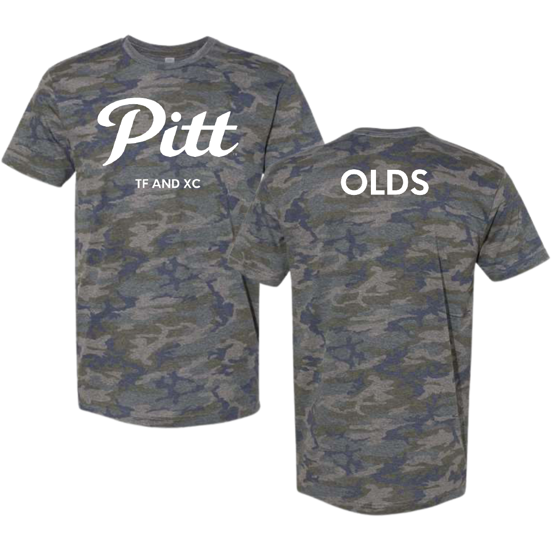Pittsburg State University TF and XC Vintage Camo Tee - Madi Olds