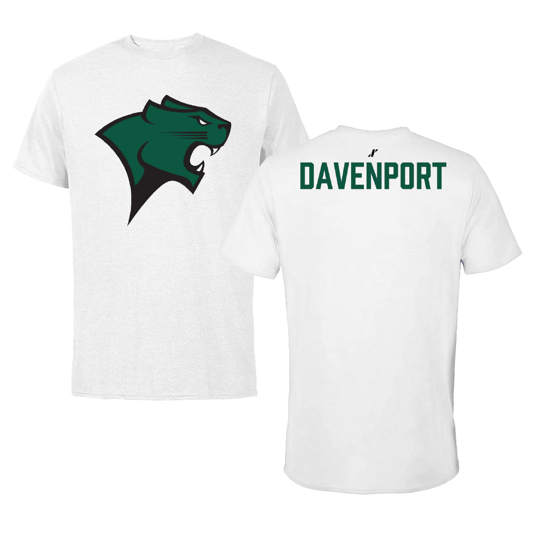 Chicago State University TF and XC White Performance Tee - Earnest Davenport
