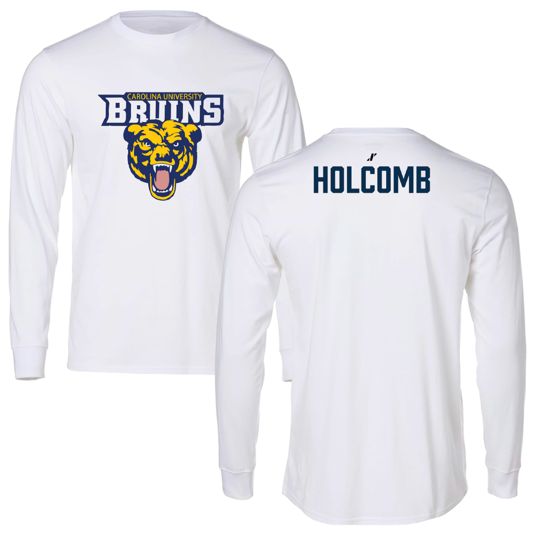Carolina University TF and XC White Long Sleeve - Noah Holcomb