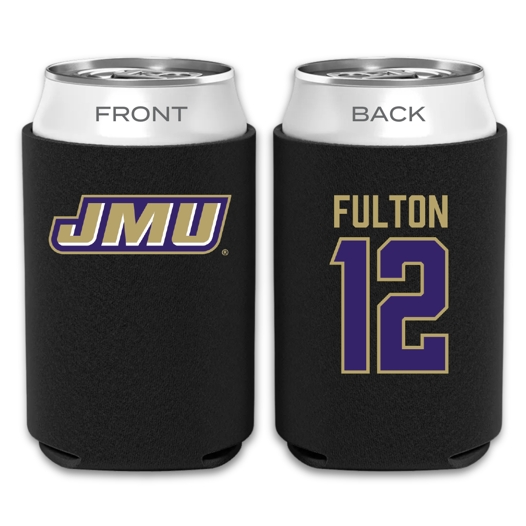 James Madison University Softball Black Can Cooler - #12 Lauren Fulton