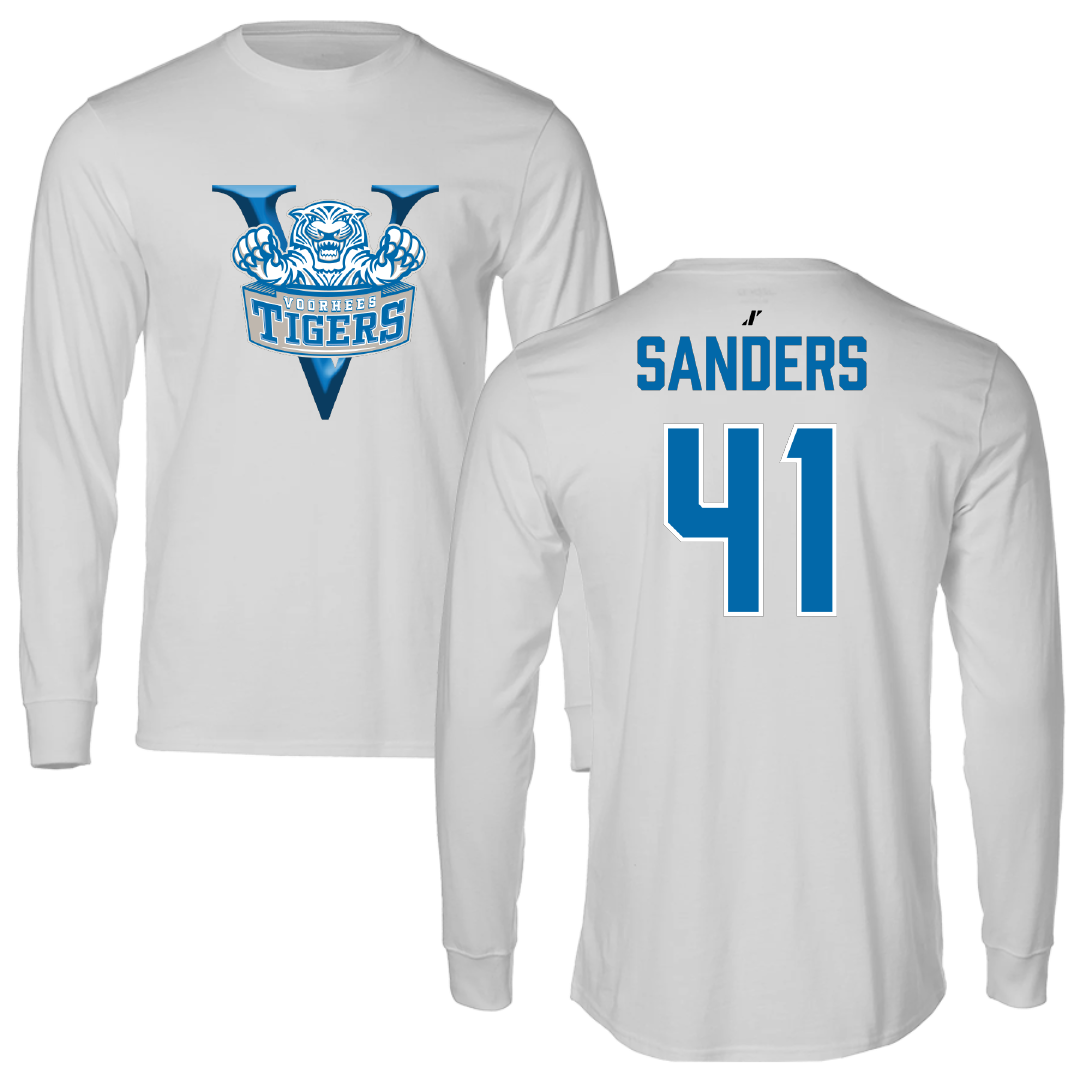 Voorhees University Baseball Light Gray Long Sleeve - #41 Jaylon Sanders