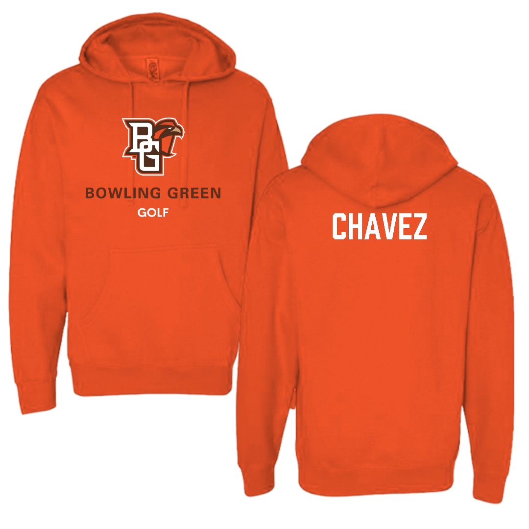 Bowling Green State University Golf (M) Orange Hoodie - David Chavez