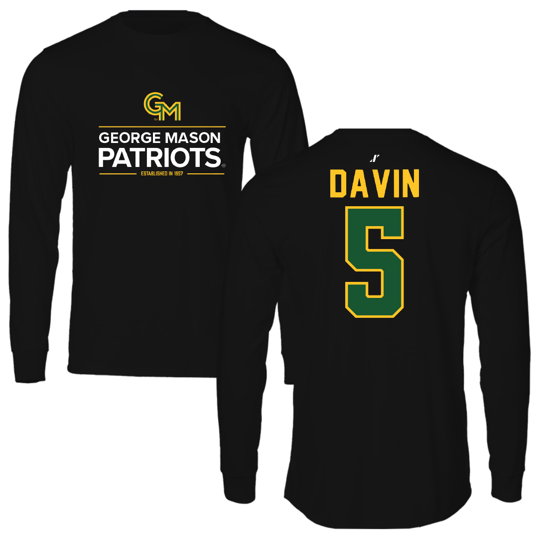 George Mason University Soccer Black General Performance Long Sleeve - #5 Eliana Davin