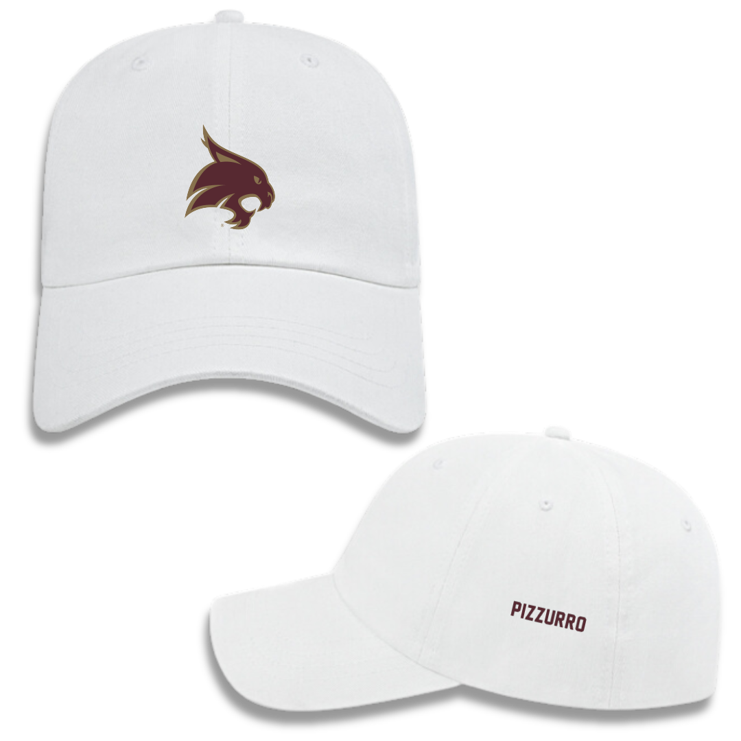 Texas State University Cheer White Hat - Kylie Pizzurro