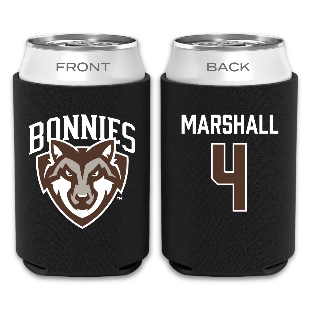 St. Bonaventure University Baseball Black Can Cooler - #4 David Marshall