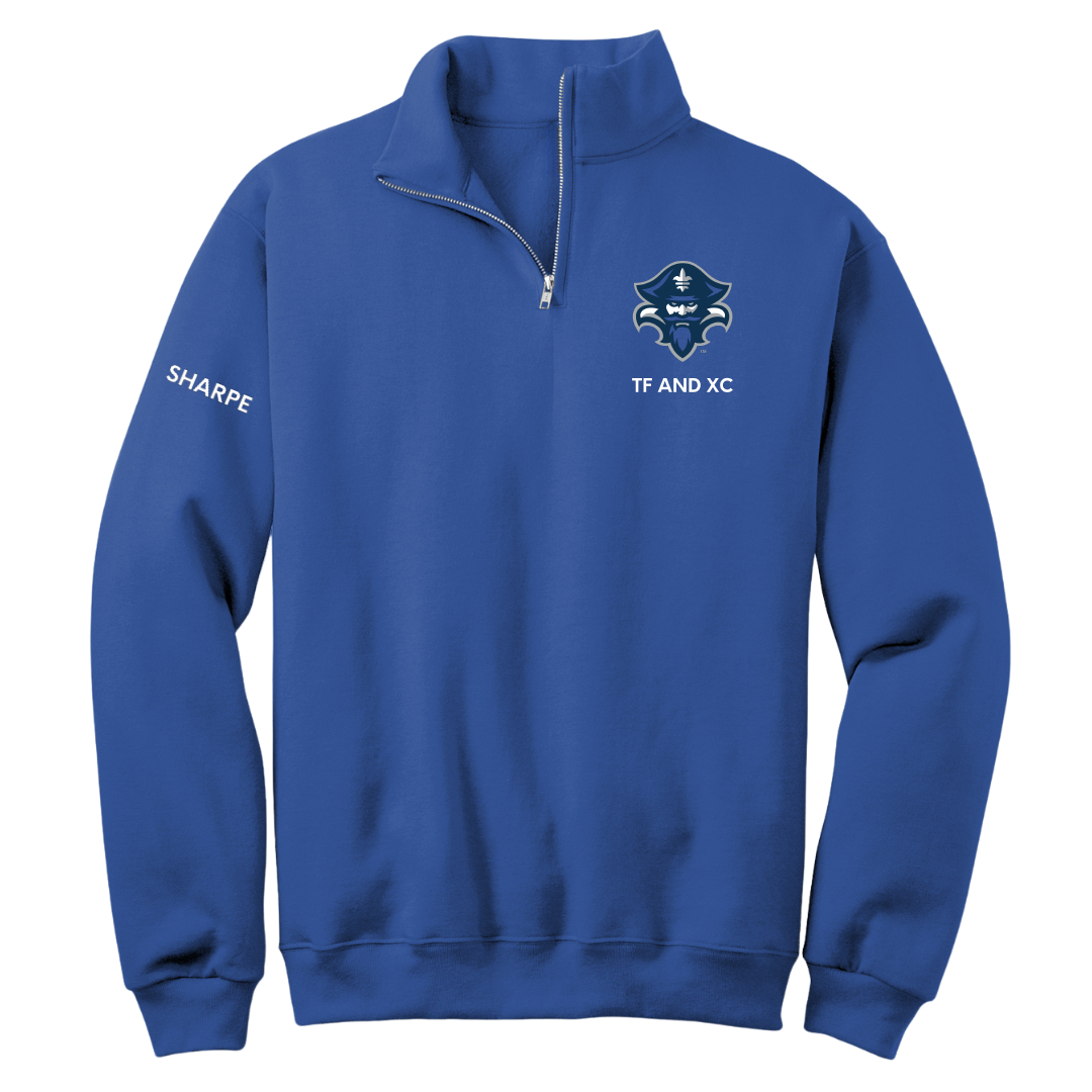 University of New Orleans TF and XC Blue Quarter-Zip - Jannah Sharpe