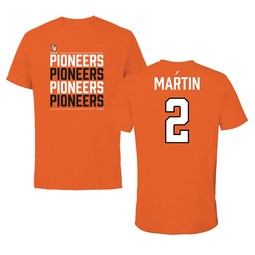 Tusculum University Lacrosse (W) Orange General Tee - #2 Paige Martin