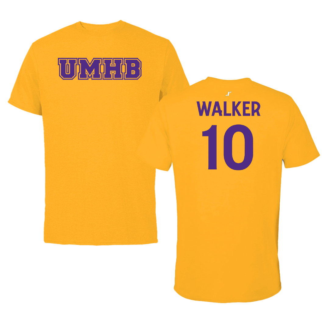 University of Mary Hardin-Baylor Football Gold Tee - #10 Ryland Walker