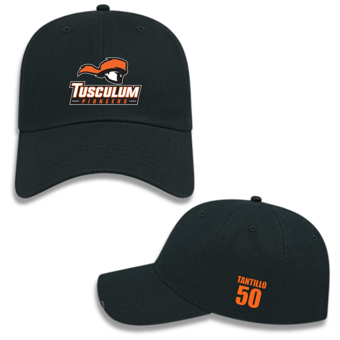 Tusculum University Lacrosse (W) Black Hat - #50 Nina Tantillo