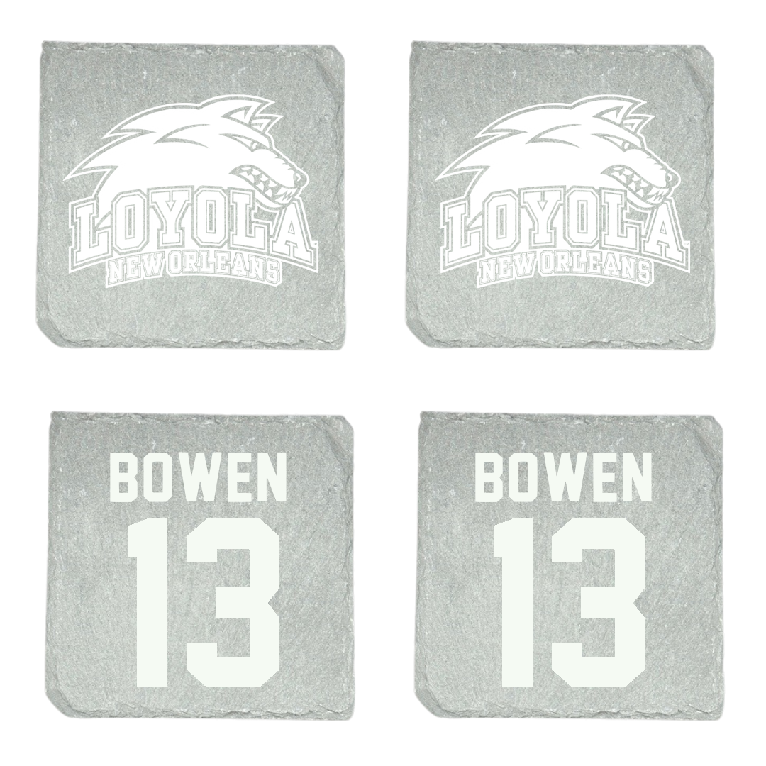 Loyola University New Orleans Baseball Stone Coaster (4 Pack)  - #13 Brady Bowen
