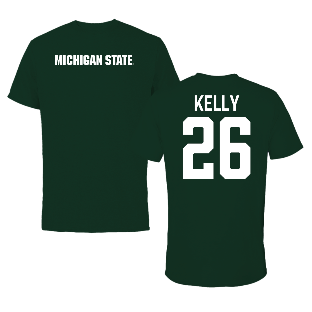 Michigan State University Ice Hockey Forest Green Tee - #26 Tanner Kelly