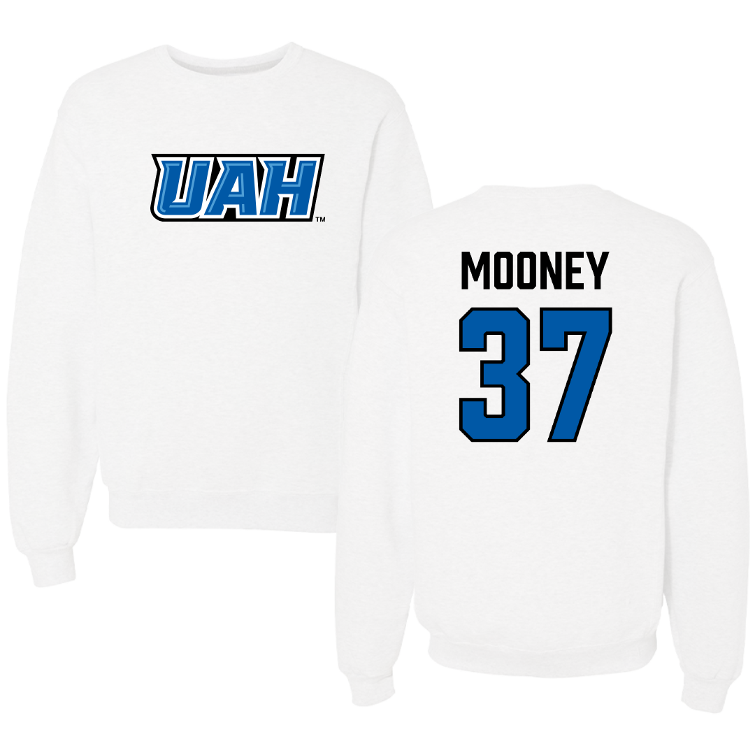 Huntsville Baseball White Crewneck - #37 Logan Mooney