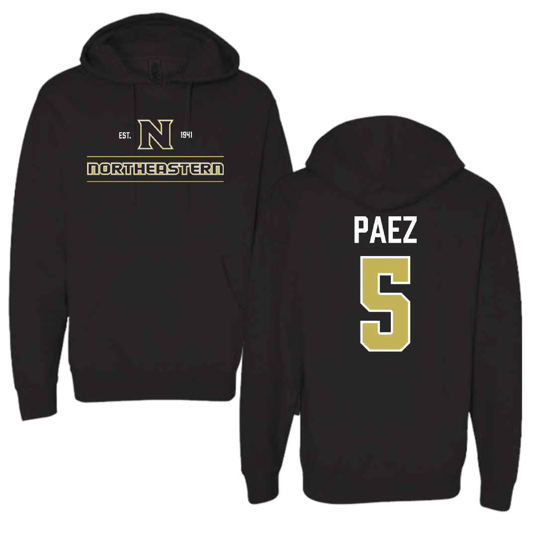 Northeastern Junior College Soccer (W) Black General Hoodie - #5 Alessandra Paez