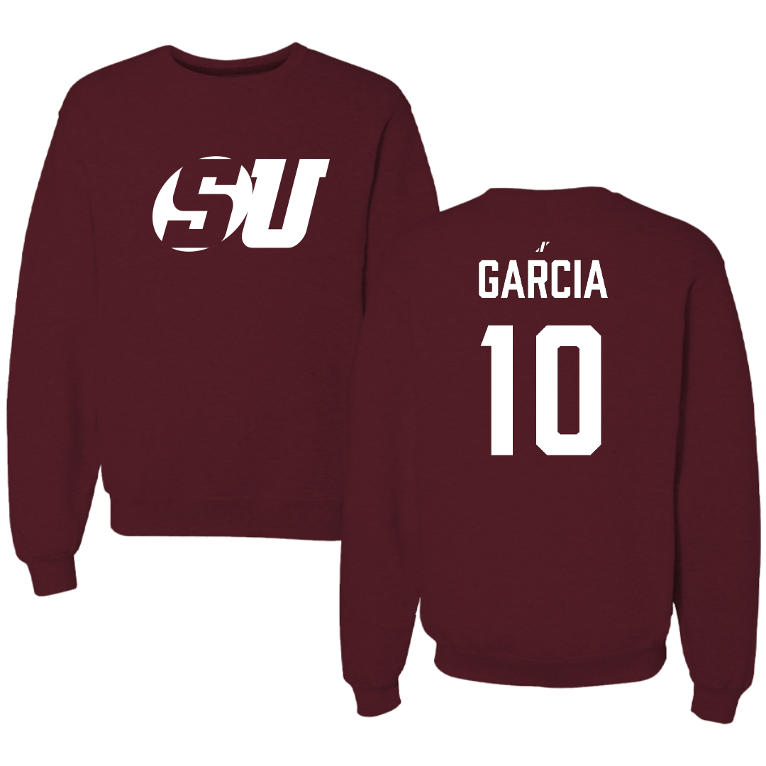 Schreiner University Softball Maroon Crewneck - #10 Elizabeth Garcia