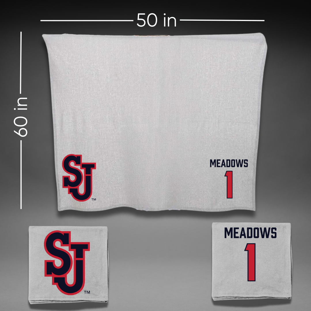 St. John's University (New York) Softball Gray Blanket - #1 Makenna Meadows
