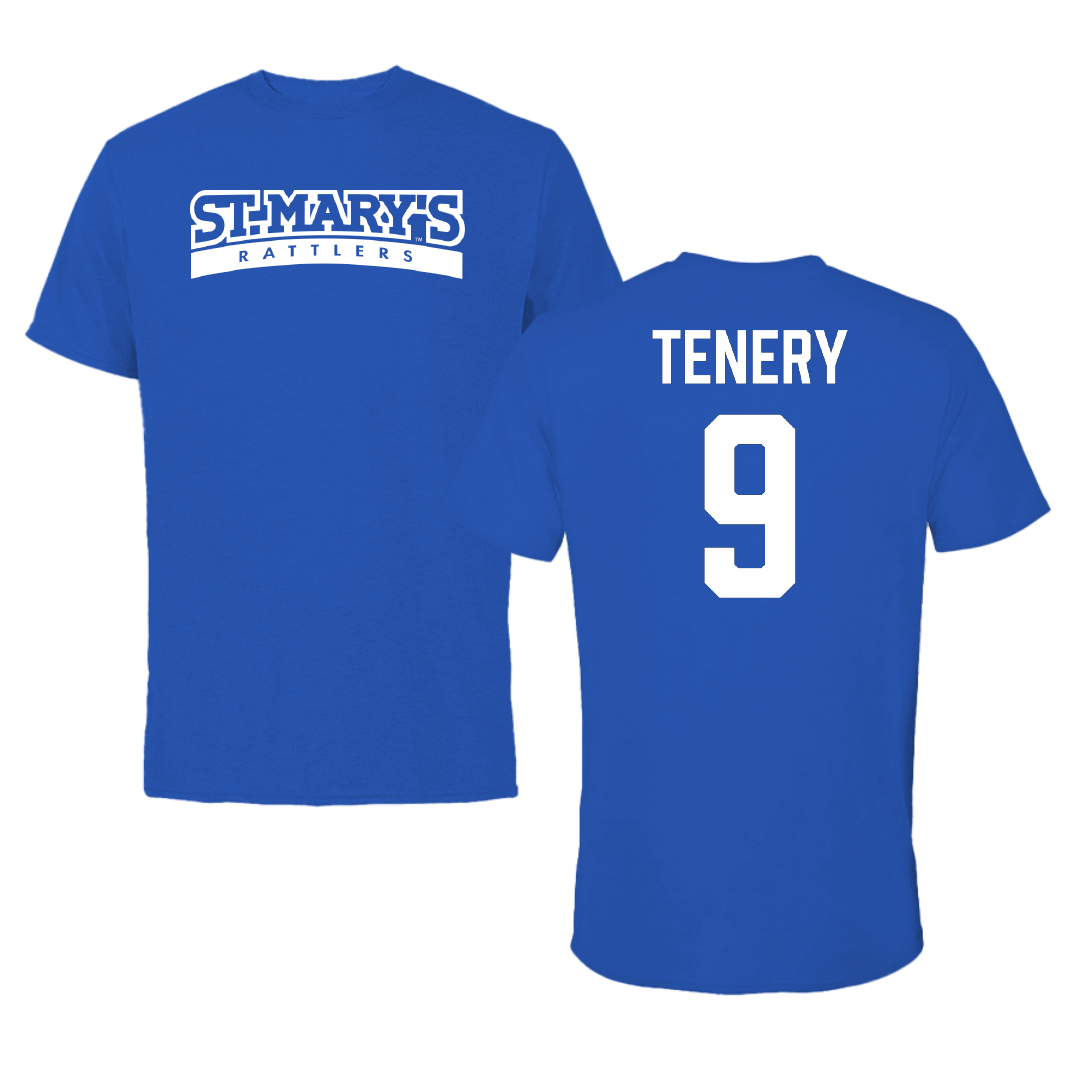 St. Mary's University (Texas) Baseball Blue Performance Tee - #9 Eric Tenery