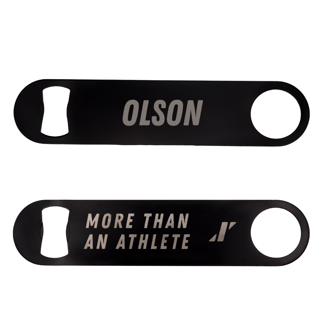 Utah Valley University TF and XC Black Bottle Opener - Oakley Olson