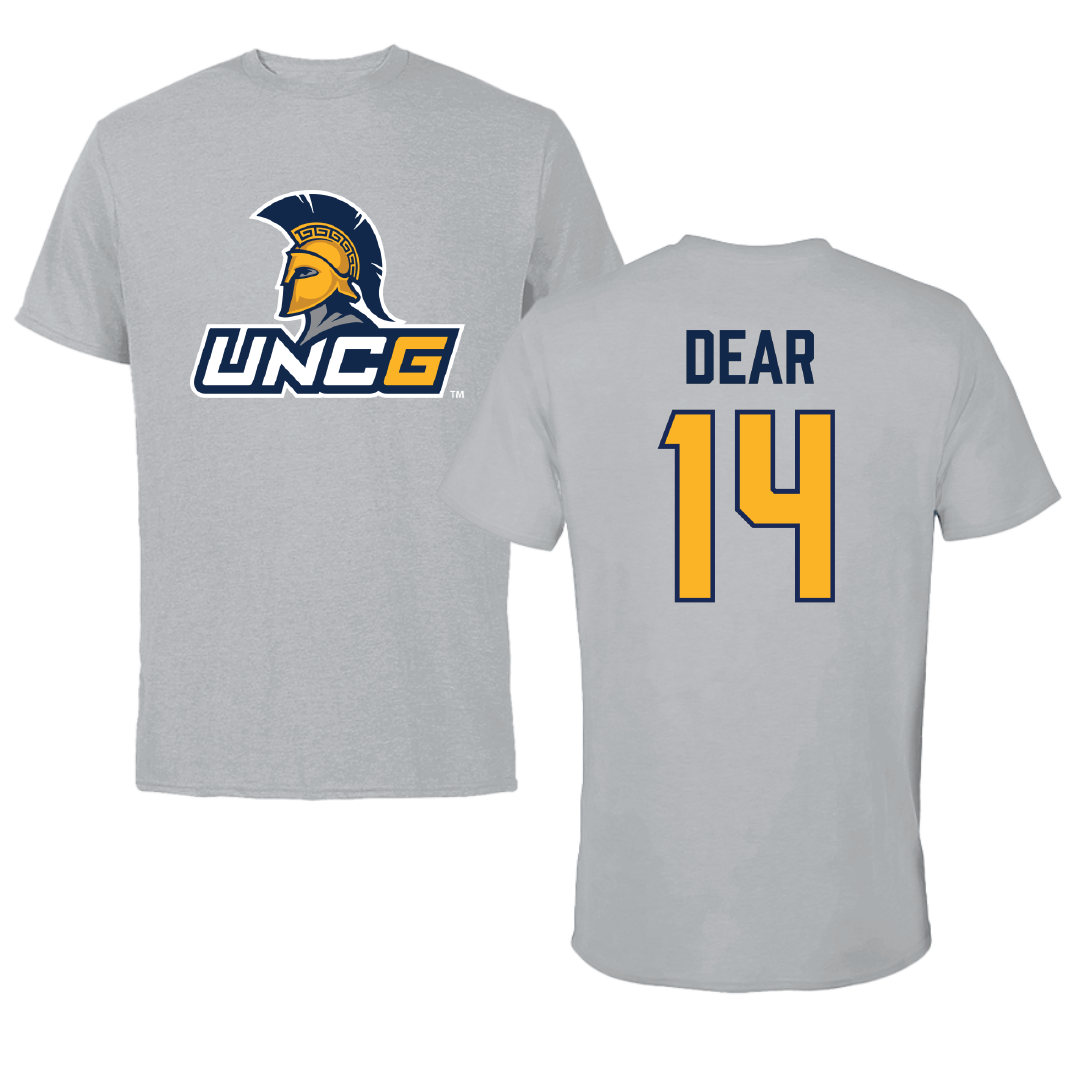 UNC Greensboro Baseball Sport Gray Tee - #14 Mason Dear