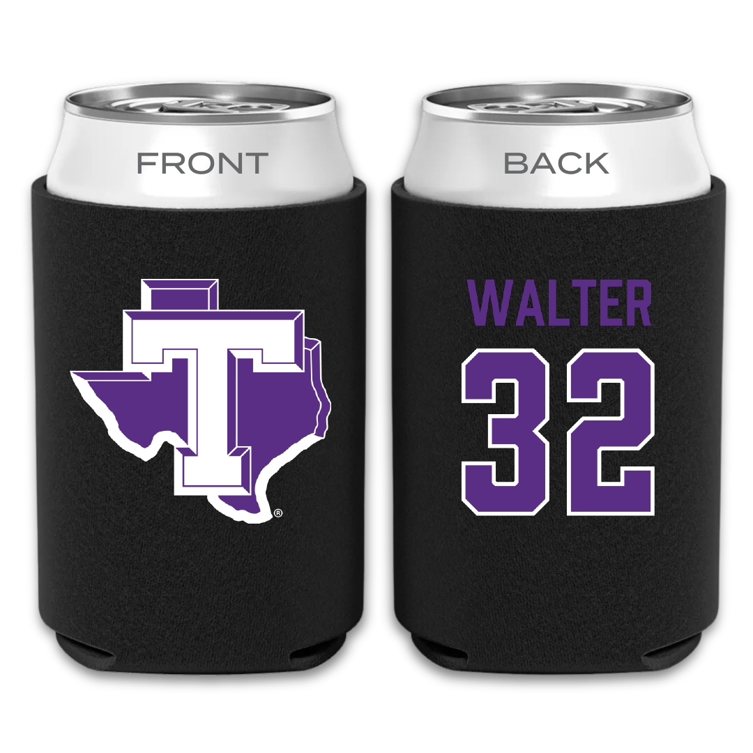 Tarleton State University Baseball Black Can Cooler - #32 Corbin Walter