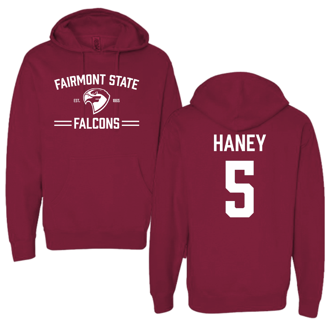 Fairmont State University Acrobatics & Tumbling Maroon General Hoodie - #5 Catelyn Haney