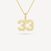 Gold Presidents Pendant and Chain - #33 Casey Euper