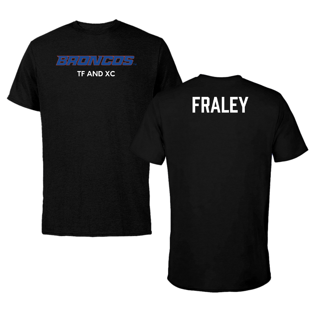 Boise State University TF and XC Black Performance Tee - Xavier Fraley