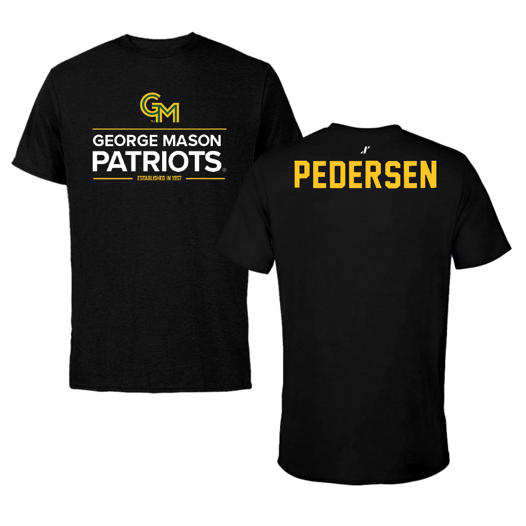 George Mason University Wrestling Black General Performance Tee - Colin Pedersen